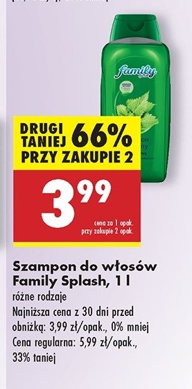 Szampon z pokrzywą Family splash promocja