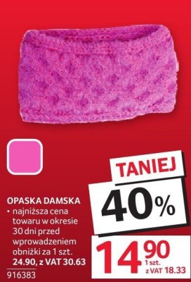 Opaska damska promocja w Selgros