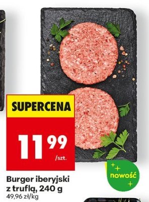 Burger iberyjski z truflą promocja w Biedronka
