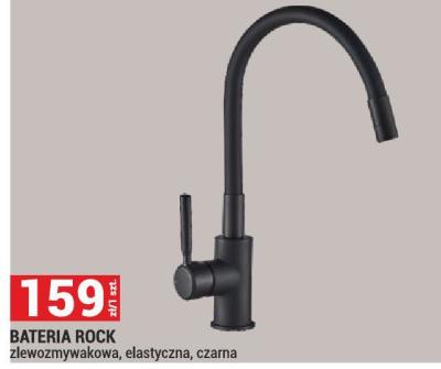 Bateria ROCK zlewozmywakowa, elastyczna, czarna promocja w Merkury Market
