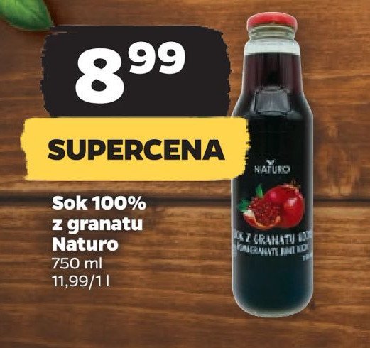 Sok z granatu Naturo promocja