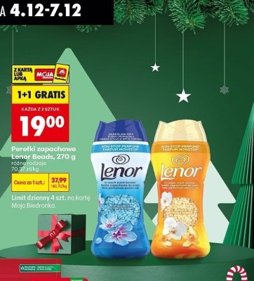 Perełki zapachowe Lenor Beads, 270 g promocja w Biedronka