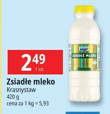 Zsiadłe mleko Krasnystaw promocja w Leclerc