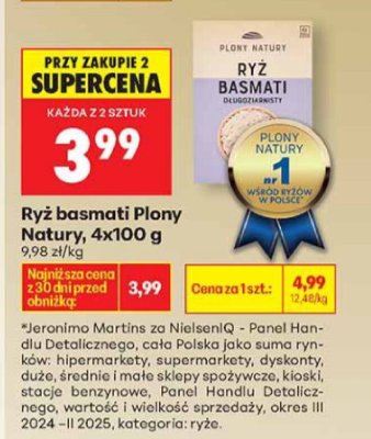 Ryż basmati 4x100g promocja w Biedronka