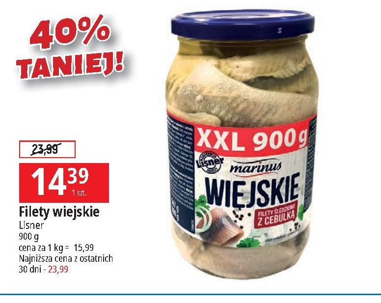Filety śledziowe wiejskie z cebulką MARINUS promocja
