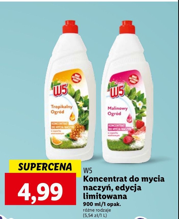 Płyn do naczyń tropikalny ogród W5 promocja