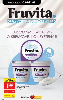 Jogurt śmietankowy 220 g promocja w Biedronka