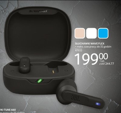 Słuchawki JBL Wave Flex promocja w Selgros