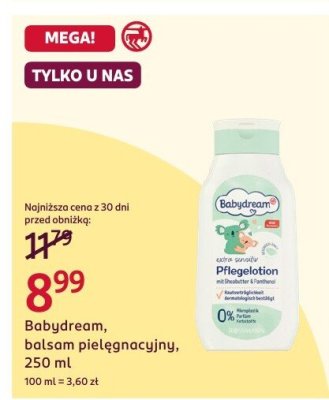 Balsam pielęgnacyjny Babydream, 250 ml promocja w Rossmann