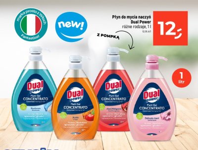 Płyn do mycia naczyń Dual Power różne rodzaje z pompką promocja w Dealz