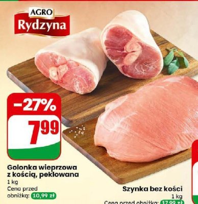 Golonka wieprzowa z kością, peklowana AGRO Rydzyna promocja w Dino
