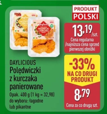 Polędwiczki z kurczaka panierowane DAYLICIOUS promocja w Aldi