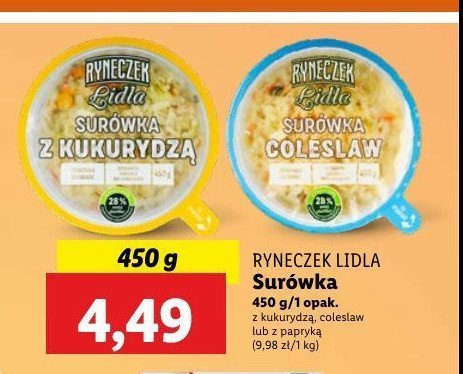 Surówka z papryką Ryneczek lidla promocja