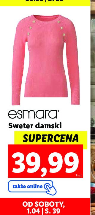 Sweter damski Esmara promocja