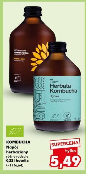 Herbata kombucha ogórek promocja w Kaufland