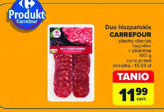 Duo hiszpańskie łagodne + pikantne Carrefour extra promocja