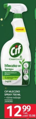 Środek czyszczący Cif Cleanboost Mleczko w Sprayu Original 750ml promocja w Selgros