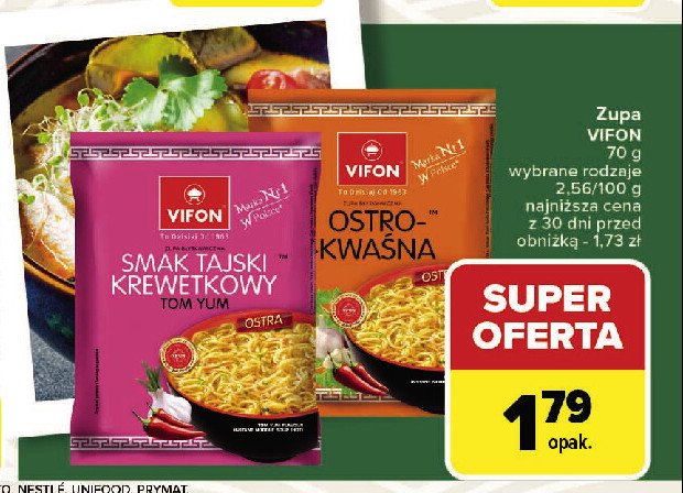 Zupa ostro - kwaśna Vifon promocja