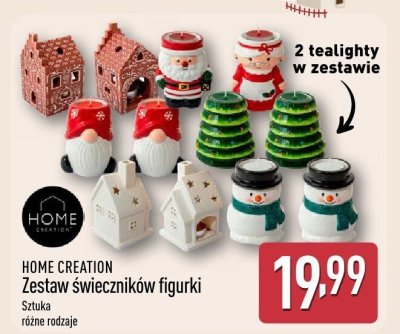 Zestaw świeczników figurki HOME CREATION promocja w Aldi