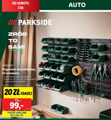 Organizer warsztatowy Parkside promocja