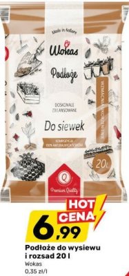 Podłoże do wysiewu i rozsad 20 l Wokas promocja w Bricomarche
