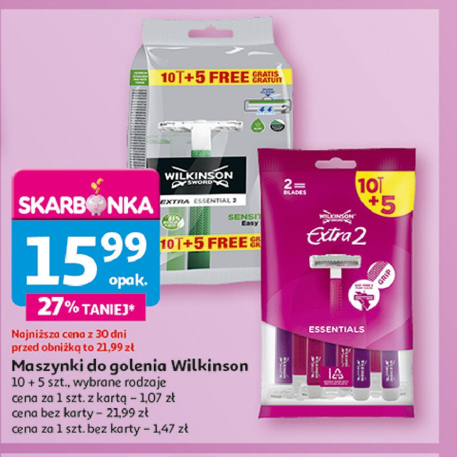 Maszynki sensitive promocja w Auchan