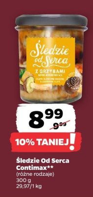 Śledzie Od Serca Contimax różne rodzaje promocja w Netto