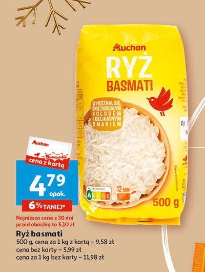 Ryż basmati Auchan promocja