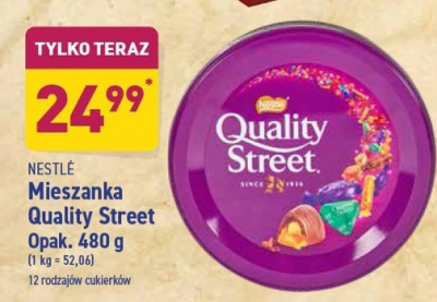 Cukierki puszka Quality street promocja