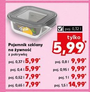 Pojemnik do przechowywania żywności szklany 520 ml promocja