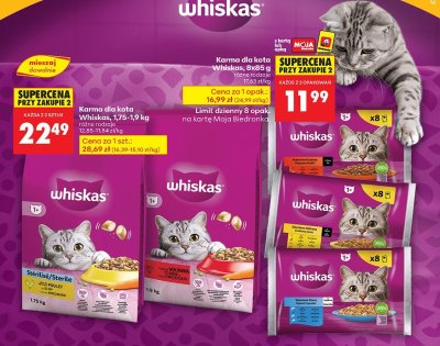 Karma dla kota Whiskas promocja w Biedronka