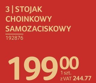 Stojak choinkowy samozaciskowy promocja w Selgros
