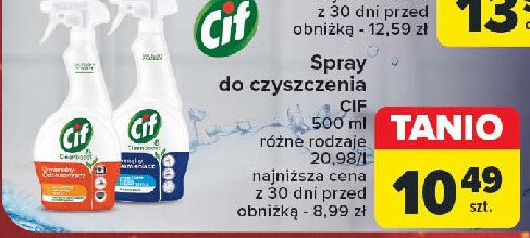 Spray do łazienki Cif power cream promocja w Carrefour Market