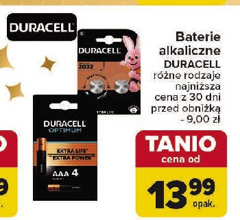 Baterie aaa Duracell optimum promocja w Carrefour