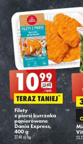 Filety z piersi kurczaka panierowane Danie express promocja
