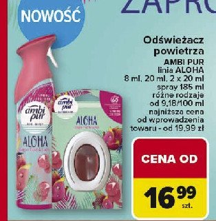 Odświeżacz powietrza aloha Ambi pur freshelle promocja