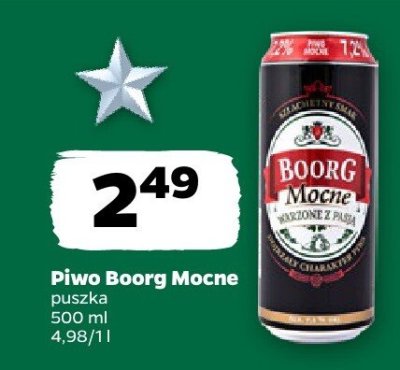 Piwo Boorg Mocne promocja w Netto
