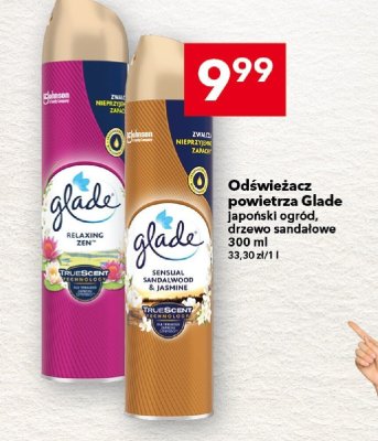 Odświeżacz powietrza Glade japoński ogród 300 ml promocja w LEWIATAN