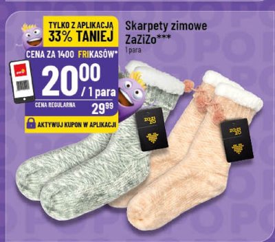 Skarpety zimowe ZaZiZo para promocja w POLOmarket