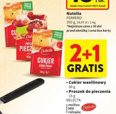 Cukier waniliowy 30 g DELECTA promocja w Intermarche
