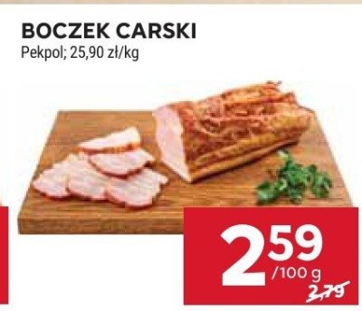 Boczek carski  promocja w Stokrotka