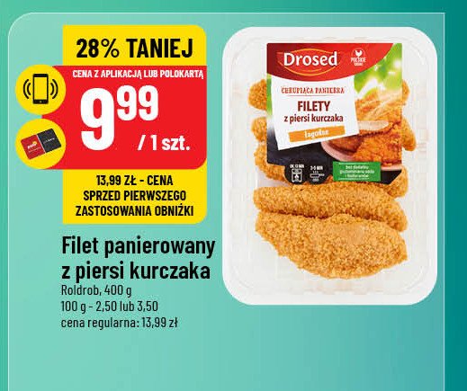 Filet z piersi kurczaka w panierce Drosed promocja