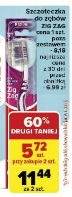 Szczoteczka do z臋b贸w medium Colgate zig zag promocja