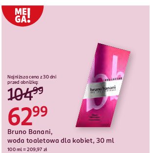 Woda toaletowa Bruno banani pure woman promocja