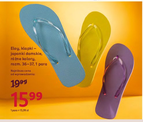 Japonki damskie Eloy promocja w Rossmann
