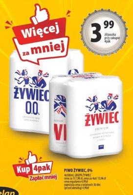 Piwo Żywiec 0% promocja w Arhelan