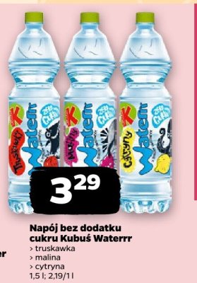 Napój bez dodatku cukru truskawka, malina, cytryna promocja w Netto