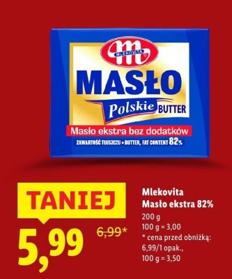 Masło ekstra 82% 200 g promocja w Lidl