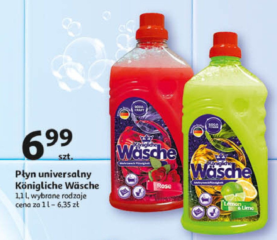 Płyn uniwersalny lemon & lime KONIGLICHE WASCHE promocja