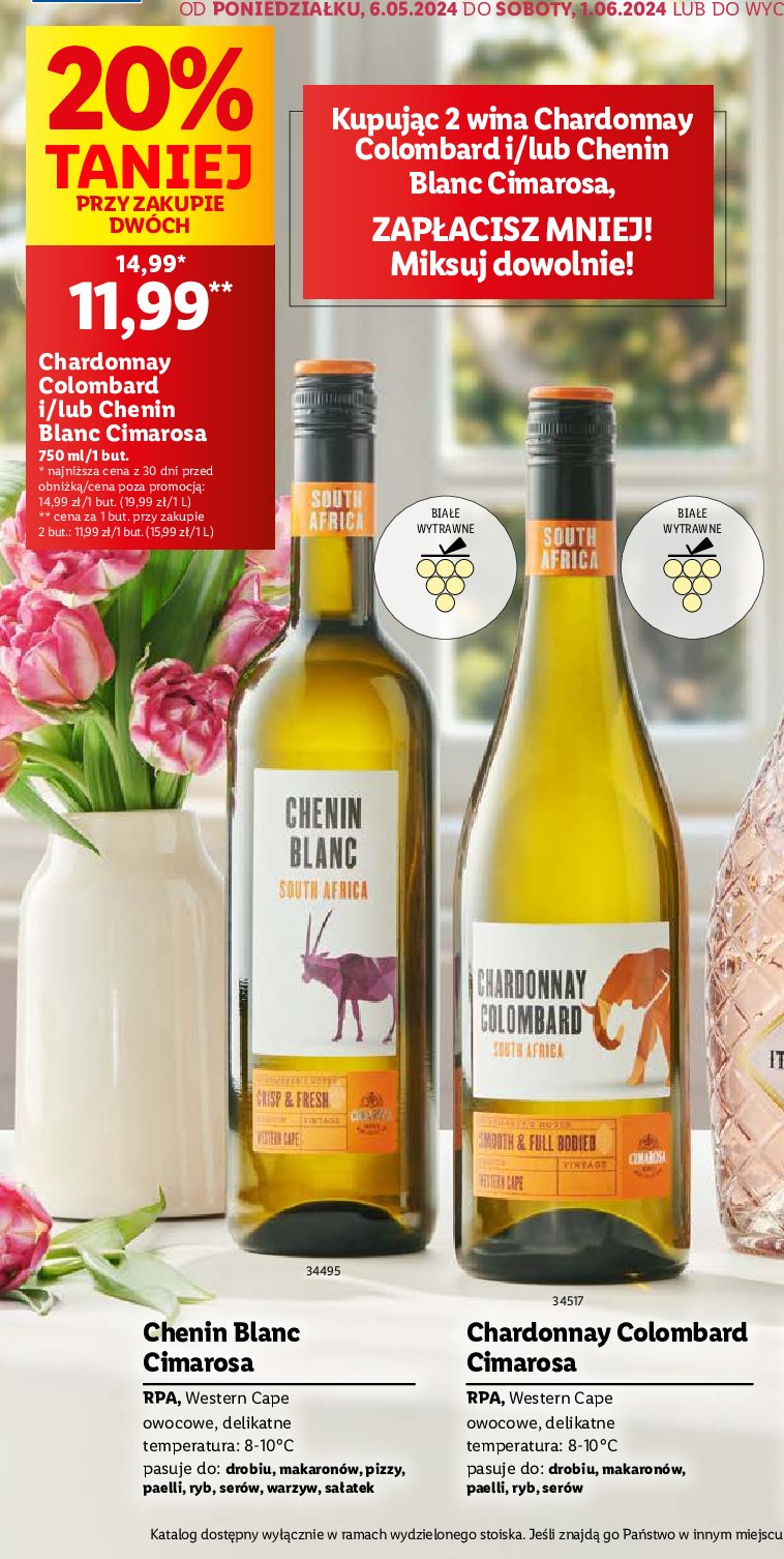 Wino Chardonnay colombard south africa promocja